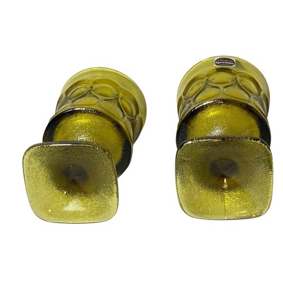 2pc Vintage Noritake Spotlight Japan Olive Green Wine Glass Goblets MCM, 4.5 in - Picture 4 of 7